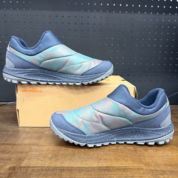 New W/ Box! Men's Merrell Nova Moc X SA Arctic Cobalt Outdoor Sneakers Size 11.5 - Picture 2 of 6